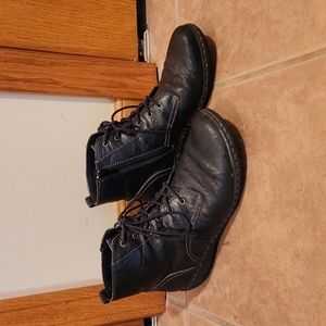 Clarks black ankle boots